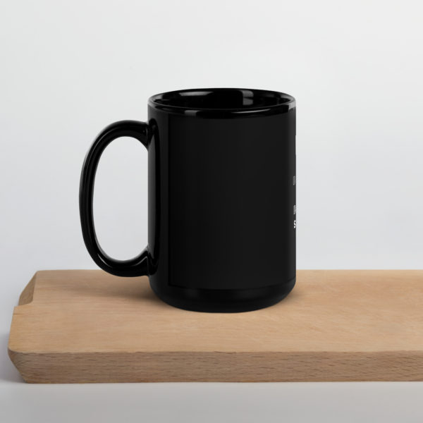 Believe A Survivor | Black Glossy Mug - Image 5