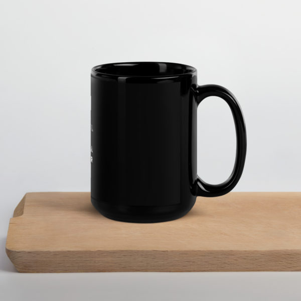 Believe A Survivor | Black Glossy Mug - Image 6