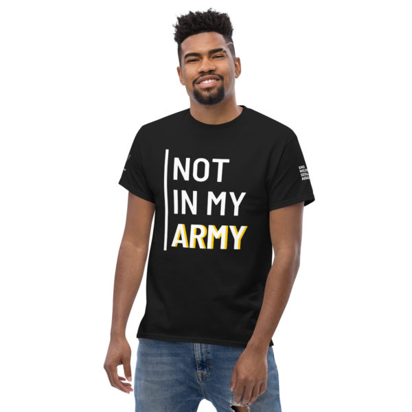 Not In My Army White | Men's classic tee - Image 3