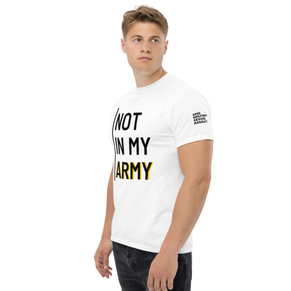 Not In My Army Black | Unisex T-Shirt - Image 9