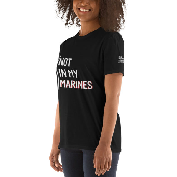 Not In My Marines White | Short-Sleeve Unisex T-Shirt - Image 3