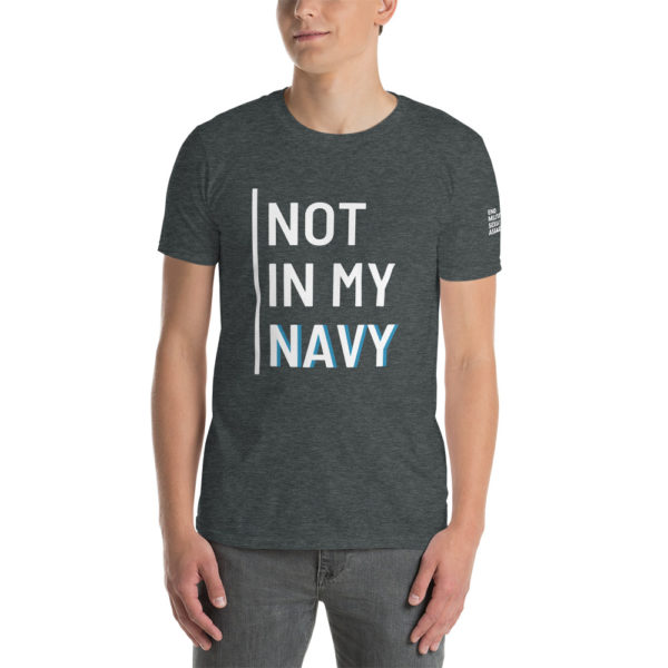 Not In My Navy White | Short-Sleeve Unisex T-Shirt - Image 9