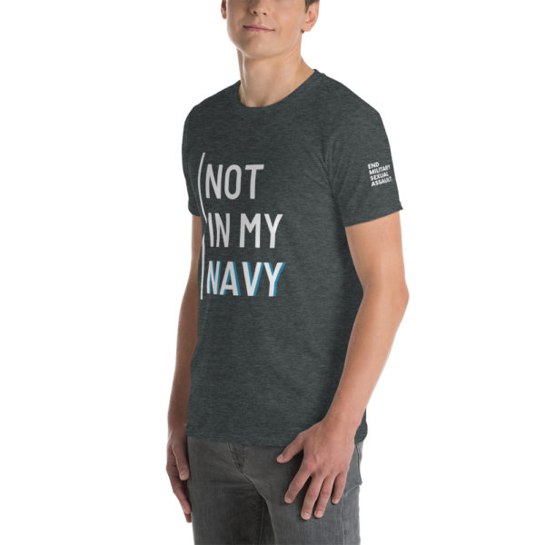 Not In My Navy White | Short-Sleeve Unisex T-Shirt - Image 11