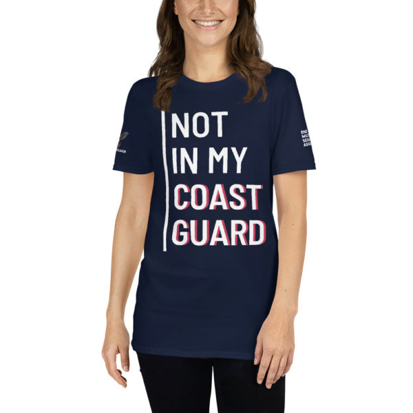 Not In My Coast Guard White | Short-Sleeve Unisex T-Shirt - Image 6