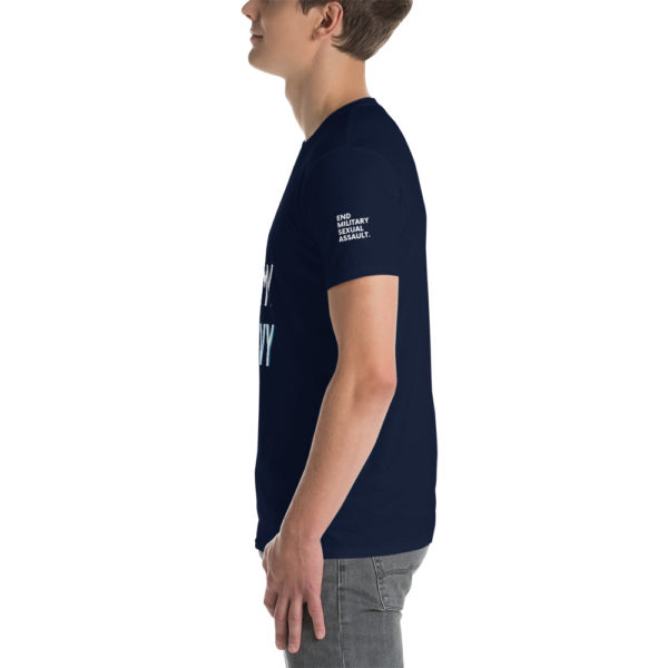 Not In My Navy White | Short-Sleeve Unisex T-Shirt - Image 6