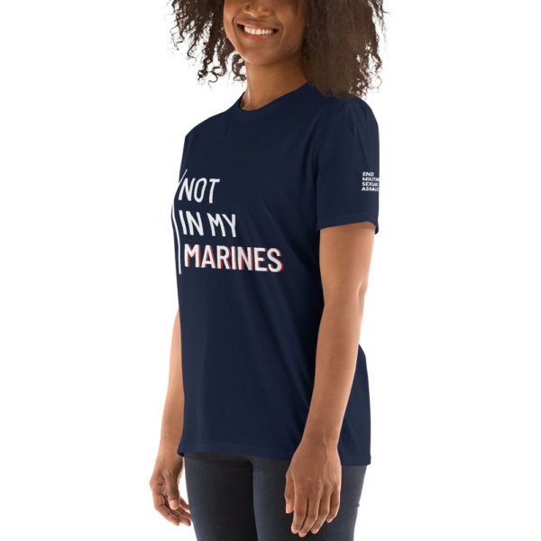 Not In My Marines White | Short-Sleeve Unisex T-Shirt - Image 8