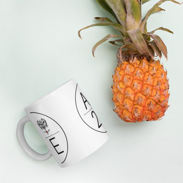 Act2End | White glossy mug - Image 3