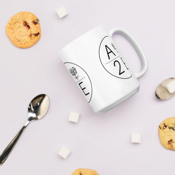 Act2End | White glossy mug - Image 7