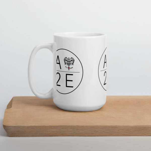 Act2End | White glossy mug