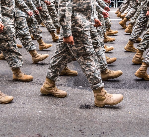 Army marching in New York.